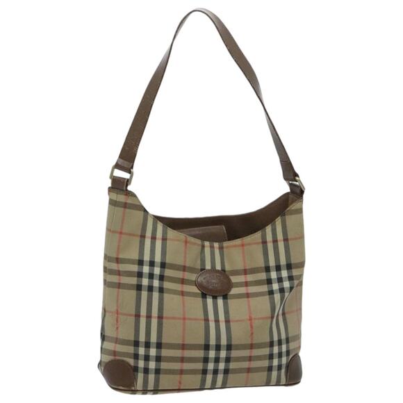 Burberry Nova Check Shoulder Bag Canvas Beige - Picture 1 of 16